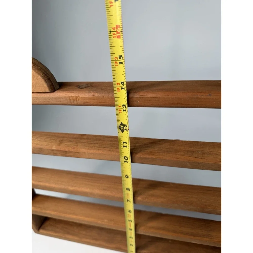 Vintage Wooden 4 Tier Nursery Wall Shelf Kids Room Book Display Shelf